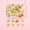 50Pcs Transparent Acrylic Pendants PALLOY-FS00043-03-8