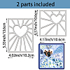 Carbon Steel Cutting Dies Stencils DIY-WH0309-1721-2