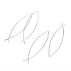 Tarnish Resistant Minimalist Personality Street Tourism Jewelry EJEW-L237-01P-1