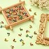 50Pcs Rack Plating Brass Enamel Pendants ENAM-CJ0004-04-5