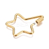 304 Stainless Steel Screw Carabiner Lock Charms STAS-K192-05G-2