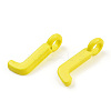 Rack Plating Spray Painted Alloy 1-Loop Link Pendants PALLOY-N176-01J-3