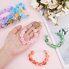 9Pcs 9 Colors Elastic Cords and Acrylic Golf Beads Count Stroke Score Counter HJEW-DR00083-3