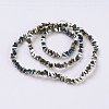 Electroplate Glass Beads Strands EGLA-J145-4mm-FP03-2
