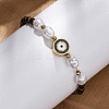 304 Stainless Steel Beaded Bracelets for Women BJEW-Z099-01G-1