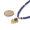 Natural Lapis Lazuli Beaded Necklaces NJEW-JN04226-02-3
