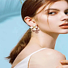 1 Pair Alloy Stud Earrings EJEW-LP0007-104-1