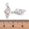 Brass Pendants With Clear Cubic Zirconia KK-S403-06P-3