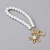 Glass Pearl DIY Keychains AJEW-WH0289-80-1