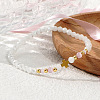 Round Cat Eye & Glass Beaded Stretch Bracelets XO2453-2