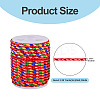 2 Rolls Multi-Color Decorative Nylon Twisted Cord NWIR-TADJ0001-04C-2