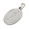 Non-Tarnish 304 Stainless Steel Pendants STAS-B071-02F-11P-2