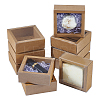 Kraft Paper Cardboard Gift Drawer Boxes LS-CON-WH0085-129B-1