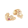 Christmas Brass Micro Pave Cubic Zirconia Pendants KK-L261-15B-G03-2