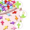 100Pcs Acrylic Pendant PALLOY-FS00039-01-2