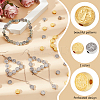 160Pcs 2 Colors Tibetan Style Alloy Beads TIBEB-NB0001-39-4