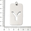 304 Stainless Steel Pendants STAS-M115-01P-Y-3