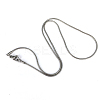 304 Stainless Steel Herringbone Chain Necklaces X-NJEW-N0047-02-1