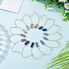 7 Pairs 7 Colors Synthetic Hematite Arrow Dangle Earrings EJEW-AN0001-43-7