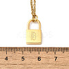 304 Stainless Steel Rolo Chain Pendant Necklaces NJEW-S444-01G-02-5