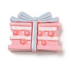 Spring Cherry Blossoms Theme Opaque Resin Cake with Bowknot Decoden Cabochons LS-RESI-E055-02H-1