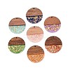 Opaque Resin and Walnut Wood Pendants RESI-T060-12A-1
