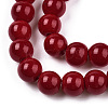 Opaque Solid Color Glass Beads Strands X-GLAA-T032-P6mm-05-2