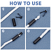 Alloy Detachable Cord End Lock Stoppers FIND-CP0002-55B-6