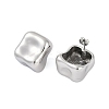 304 Stainless Steel Square Stud Earrings for Women EJEW-K281-25P-1