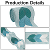 3M Polyester Jacquard Leaf Ribbon for Garment Accessories OCOR-CY0002-12A-5