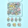 30Pcs 3 Styles Alloy Crystal Rhinestone and ABS Imitation Pearl Connector Charms ENAM-FS0003-71P-6
