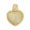Brass Pendants with Cubic Zirconia KK-D536-04G-1