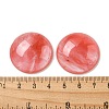 Cherry Quartz Glass Cabochons G-C115-02B-04-3