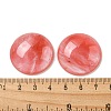 Cherry Quartz Glass Cabochons G-C115-02B-04-3