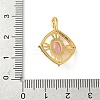 Brass Micro Pave Cubic Zirconia Pendants KK-F905-17G-3