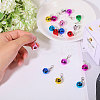 18Pcs 9 Colors Iron Bell Pendant Decoration AJEW-GL0002-54-3