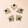 Bohemia Style Natural Amethyst Pendants BOHO-PW0001-060D-02-1