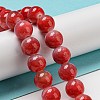 Dyed Natural White Jade Beads Strands G-F764-03D-2