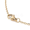 Natural Mixed Gemstone Beaded Rhombus Pendant Necklace NJEW-JN04319-6