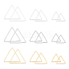 90Pcs 9 Style Brass Linking Rings KK-AR0002-33-1