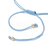 6Pcs 6 Colors Braided Nylon Cord Bracelet Making AJEW-JB01570-5