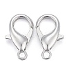 Platinum Plated Alloy Bracelet Lobster Claw Clasps X-E106-NF-3