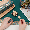 Rhombus Pattern Polyester Sequin Lace Ribbon OCOR-WH0078-391B-3