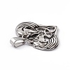 304 Stainless Steel Pendants STAS-G285-16AS-3