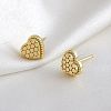 Brass Honeycomb Stud Earrings WGF1300-03-1