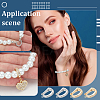 8Pcs 2 Colors Rack Plating Brass Micro Pave Clear Cubic Zirconia Fold Over Clasps FIND-PH0020-88-6