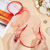 2Pcs Polyester Mesh Veil Hair Bands MRMJ-BC0003-49-3