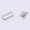 316 Surgical Stainless Steel Box Clasps STAS-WH0009-04P-1