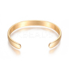 Ion Plating(IP) 304 Stainless Steel Cuff Bangles LS-STAS-I110-10-4mm-G-2