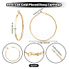 3 Pairs Brass Hoop Earrings for Women EJEW-BBC0001-66G-04-2